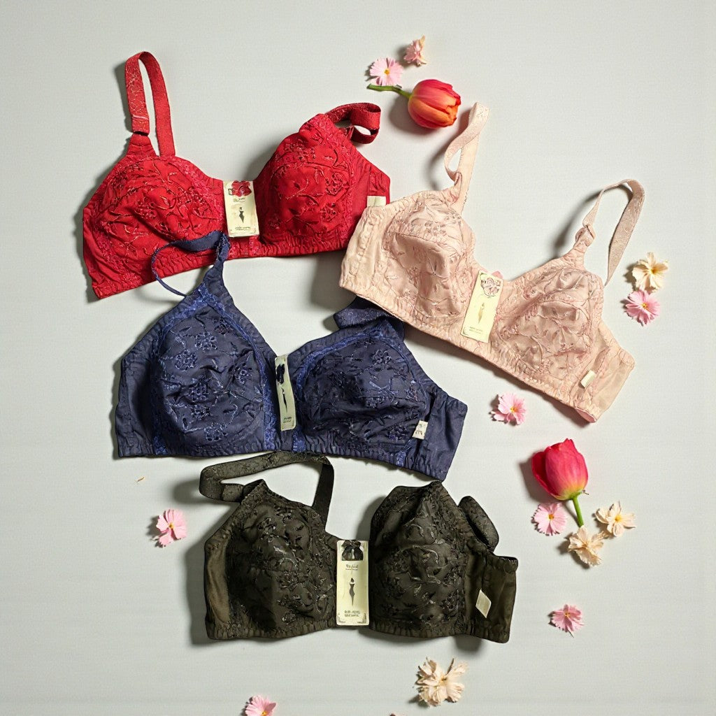 ALL-SEASON ESSENTIAL COTTON BRA – PACK OF 4